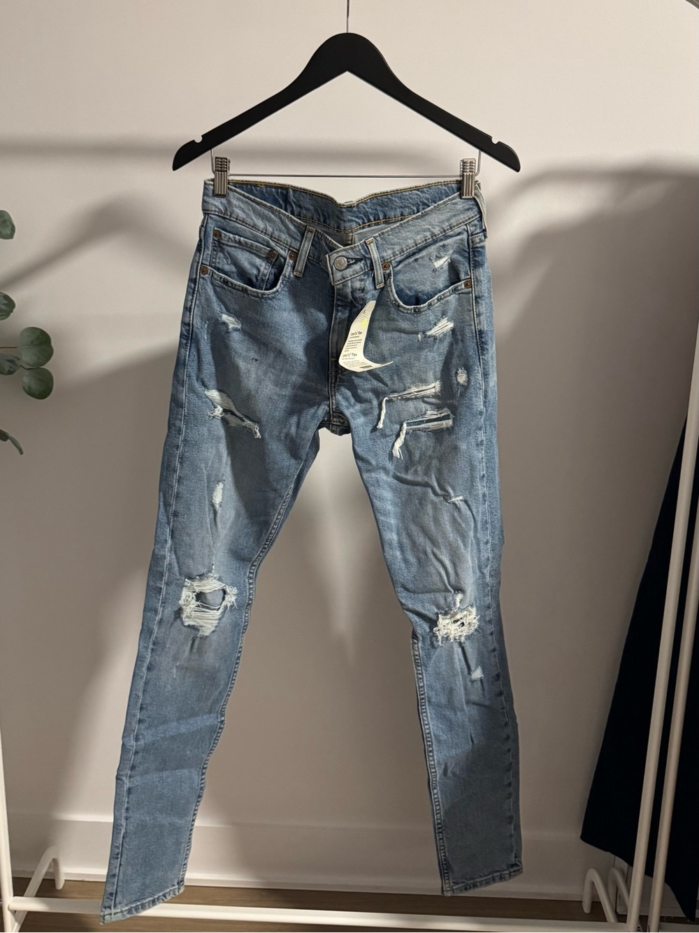 Levi's Light Blue Distressed Jeans